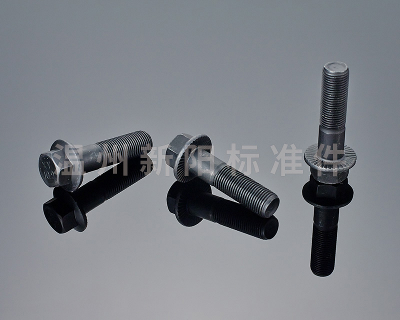 -Q181-Q180--外六角法蘭螺栓 -10.9級- 黑色達(dá)克羅 花齒法蘭螺栓13.2