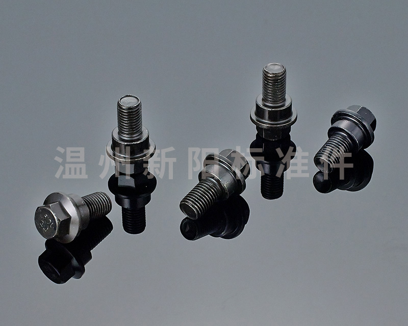 -外六角法蘭螺栓-非標(biāo)螺栓 -黑色達(dá)克羅 -8.8級 -10.9級 法蘭臺階螺栓