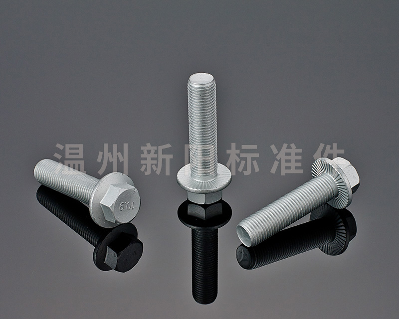 -Q180 -Q181 -外六角法蘭螺栓 -銀色達克羅 -10.9級 法蘭螺栓