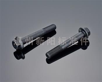 -Q181-Q180--外六角法蘭螺栓 -10.9級- 黑色達克羅   花齒法蘭螺栓